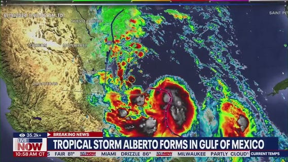 Tropical storm Alberto forms in Gulf of Mexico