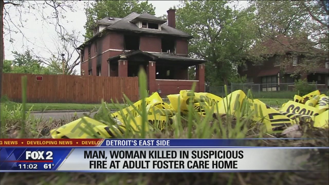 2 dead in suspicious fire at adult foster care home