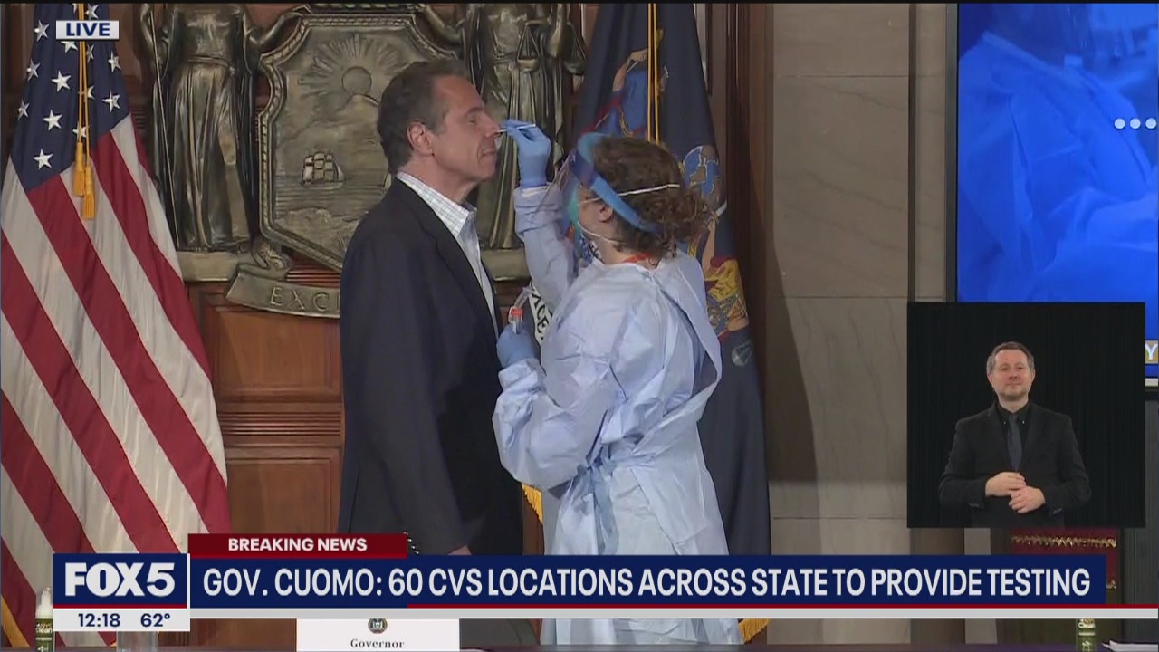 Gov. Cuomo takes COVID-19 test