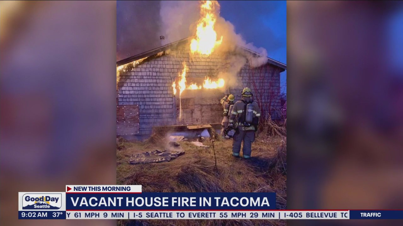 Fire at vacant house in Tacoma