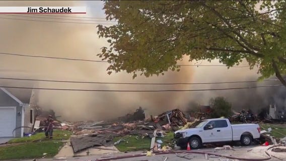 Crews respond to house explosion in Woodstock