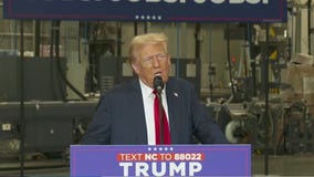 Trump campaigns in North Carolina, focuses on economy