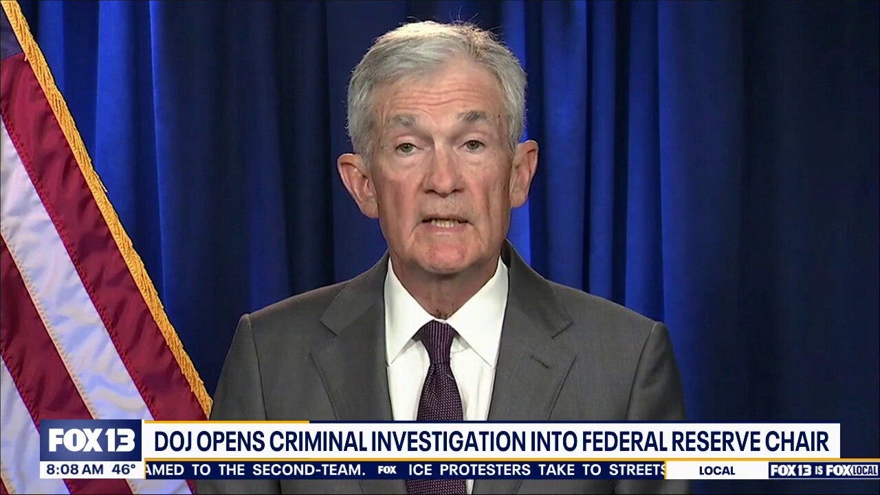 US Department of Justice opens criminal investigation into Fed chair Jerome Powell
