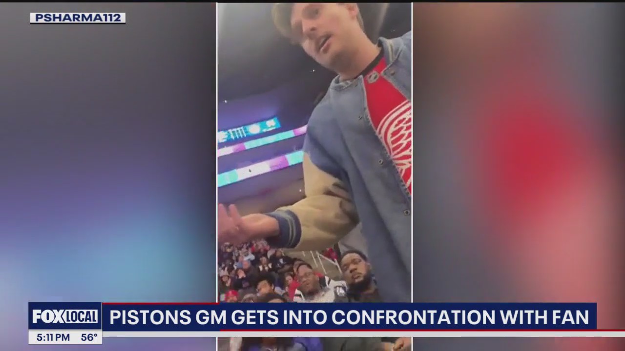 Video: Pistons GM Troy Weaver heckled by fan who gets kicked out game