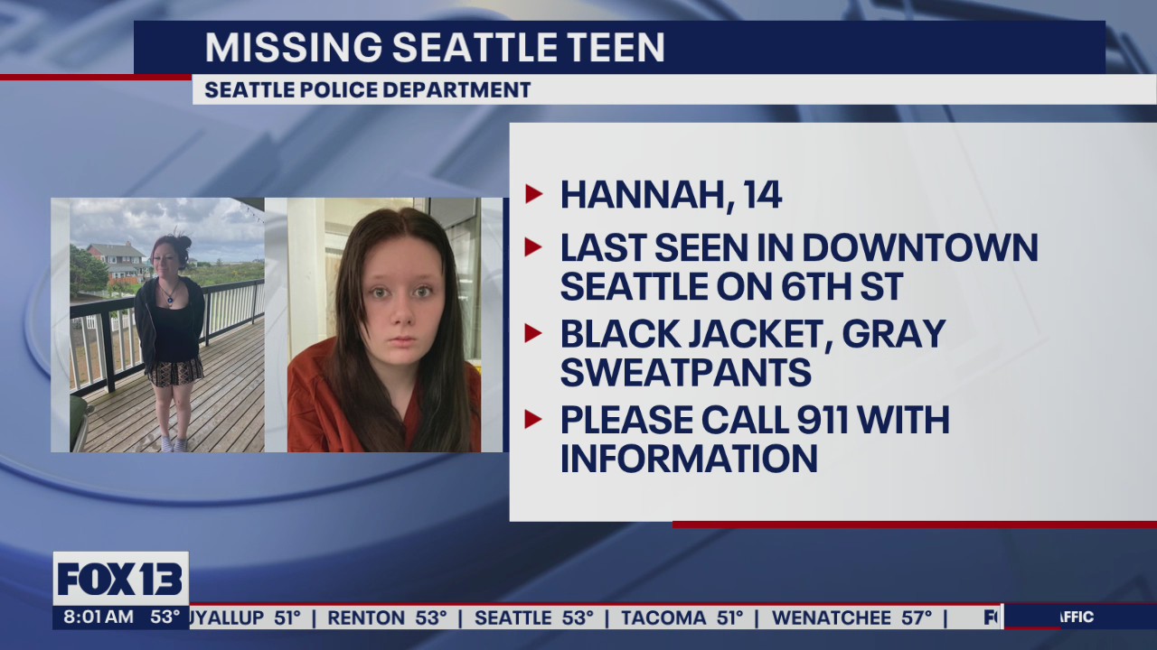 Seattle police seek help finding missing 14-year-old