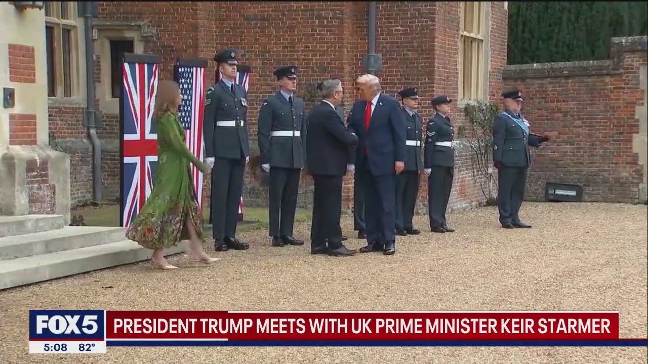 Trump meets with UK Prime Minister Keir Starmer