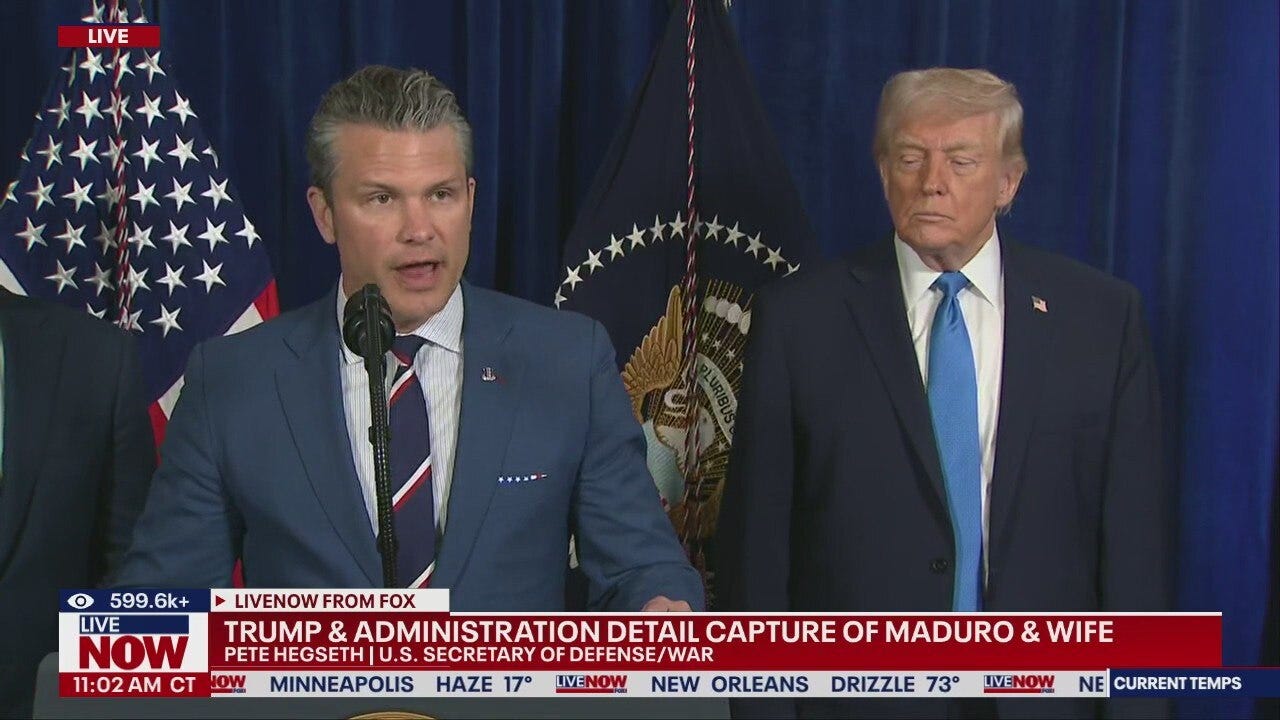 Secretary Hegseth speaks on US attack on Venezuela | LiveNOW from FOX