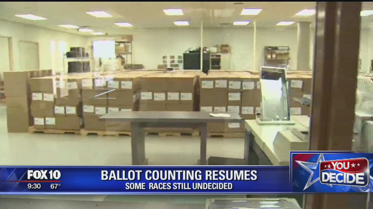 Counting on mail-in ballots resumes nearly a week after the election