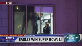 5th-floor horn players lead Super Bowl celebration