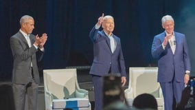 Biden holds record fundraiser with Obama, Clinton