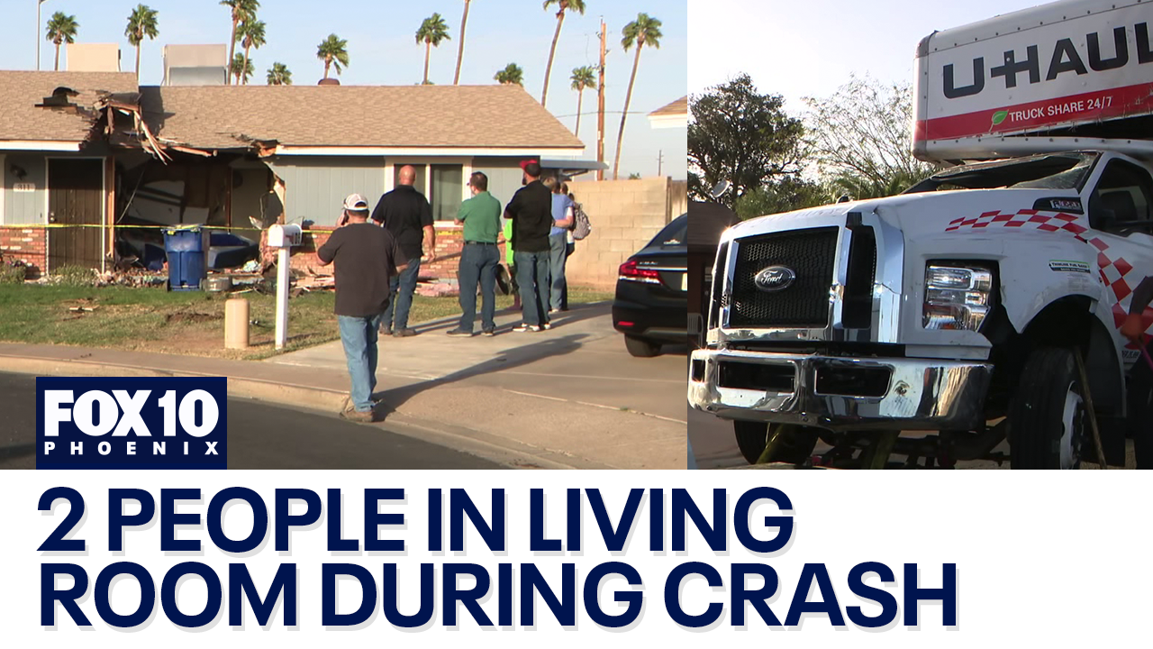 U-Haul slams into Mesa home with 2 people inside