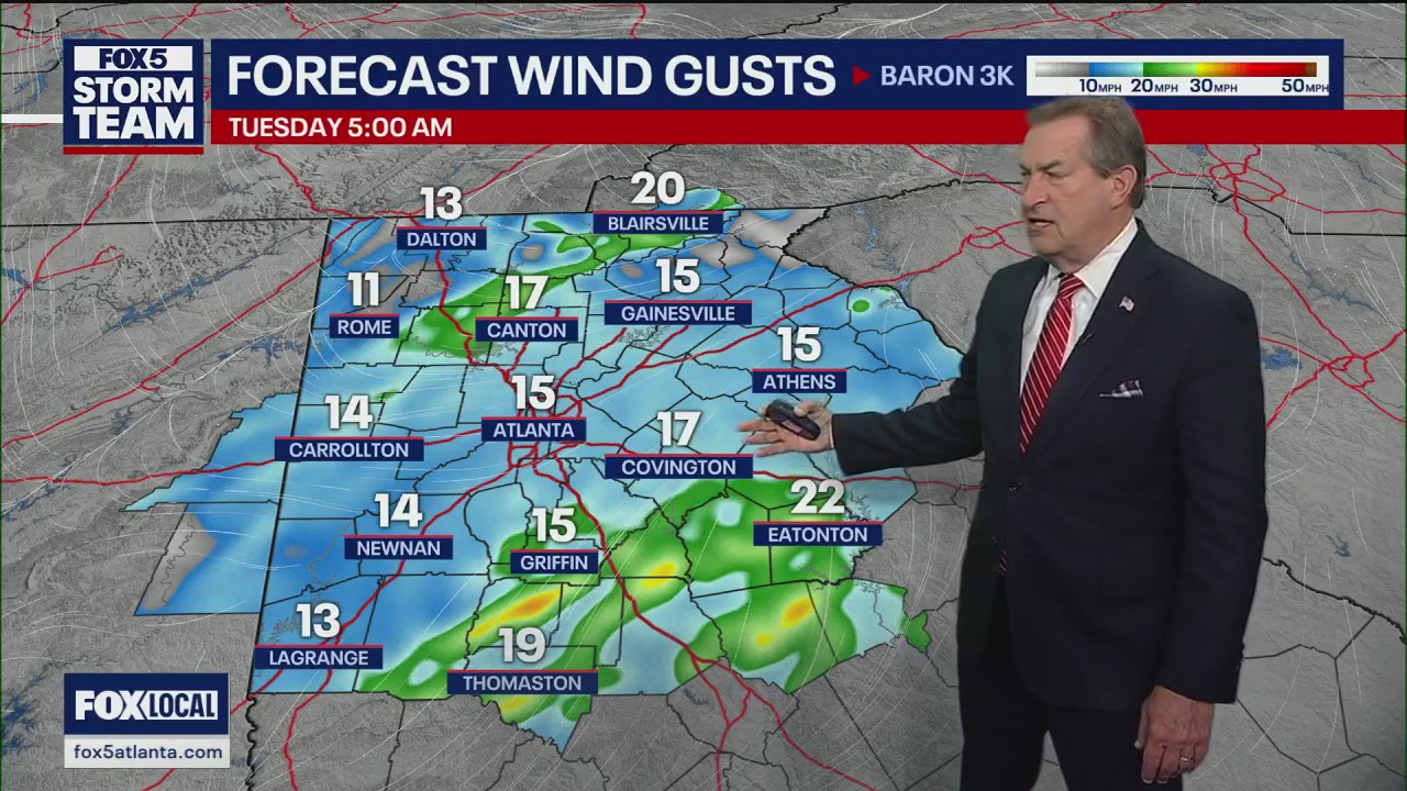 Monday night forecast