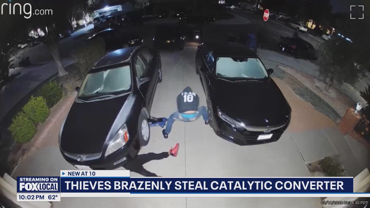 Thieves steal catalytic converter