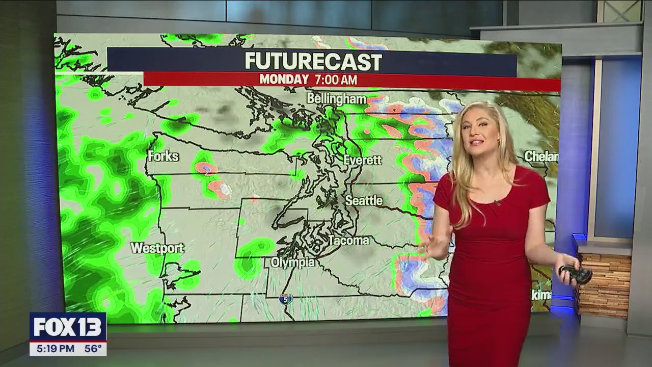 Seattle weather: Cloudy Monday morning