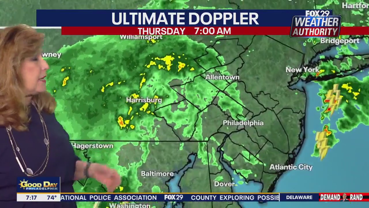 Philadelphia weather: Rainy Thursday ahead with thunderstorms, flash flooding possible