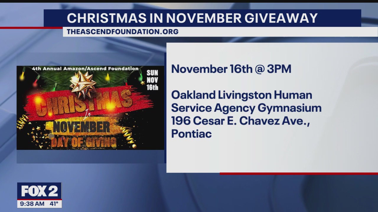 Ascend Foundation and Amazon holding Christmas in November giveaway
