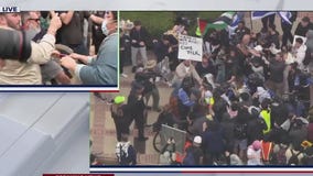 Shoving match breaks out on UCLA campus