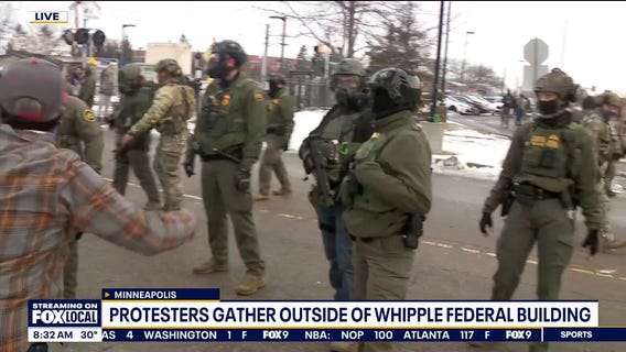 Federal agents clash with protesters in Minneapolis