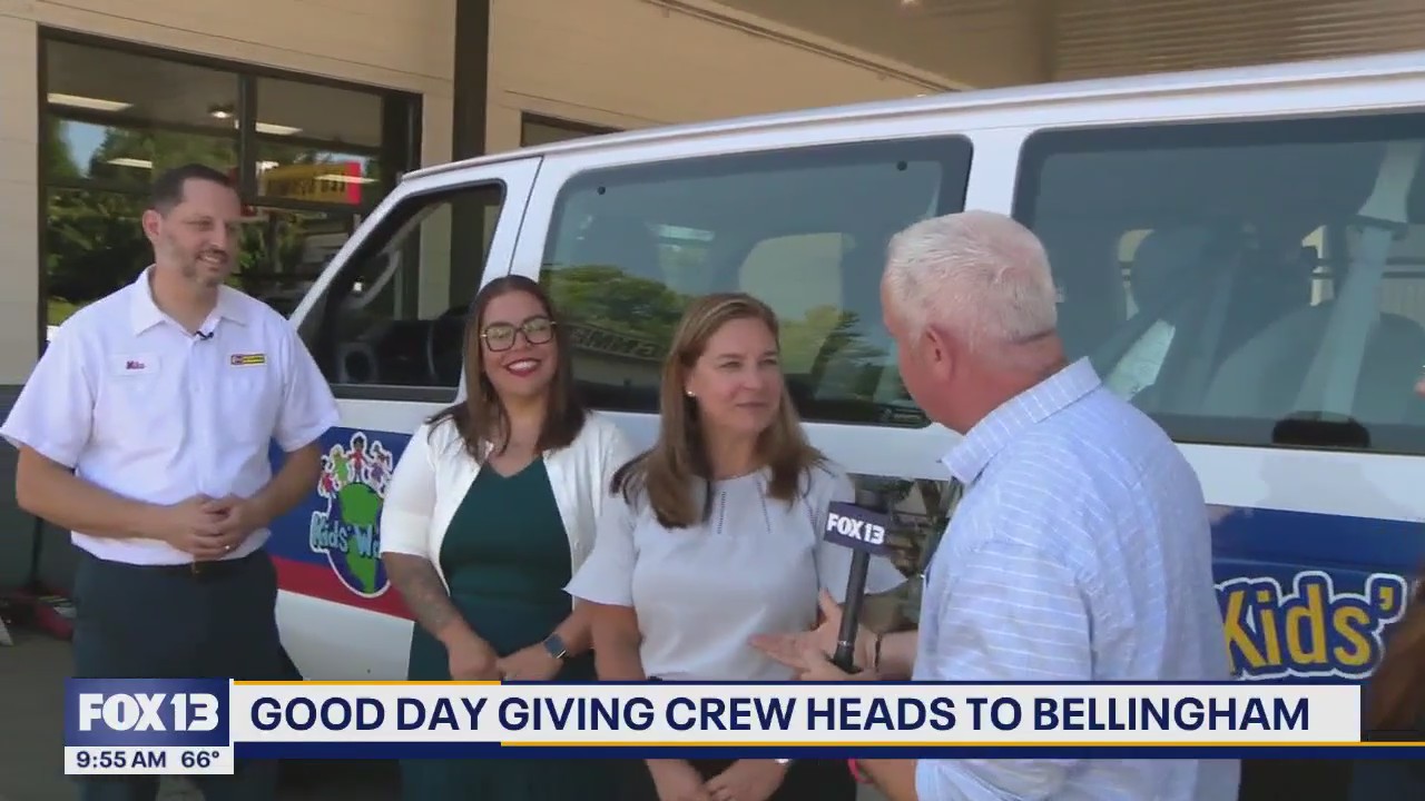 Good Day Giving Crew heads to Bellingham to surprise Boys & Girls Club