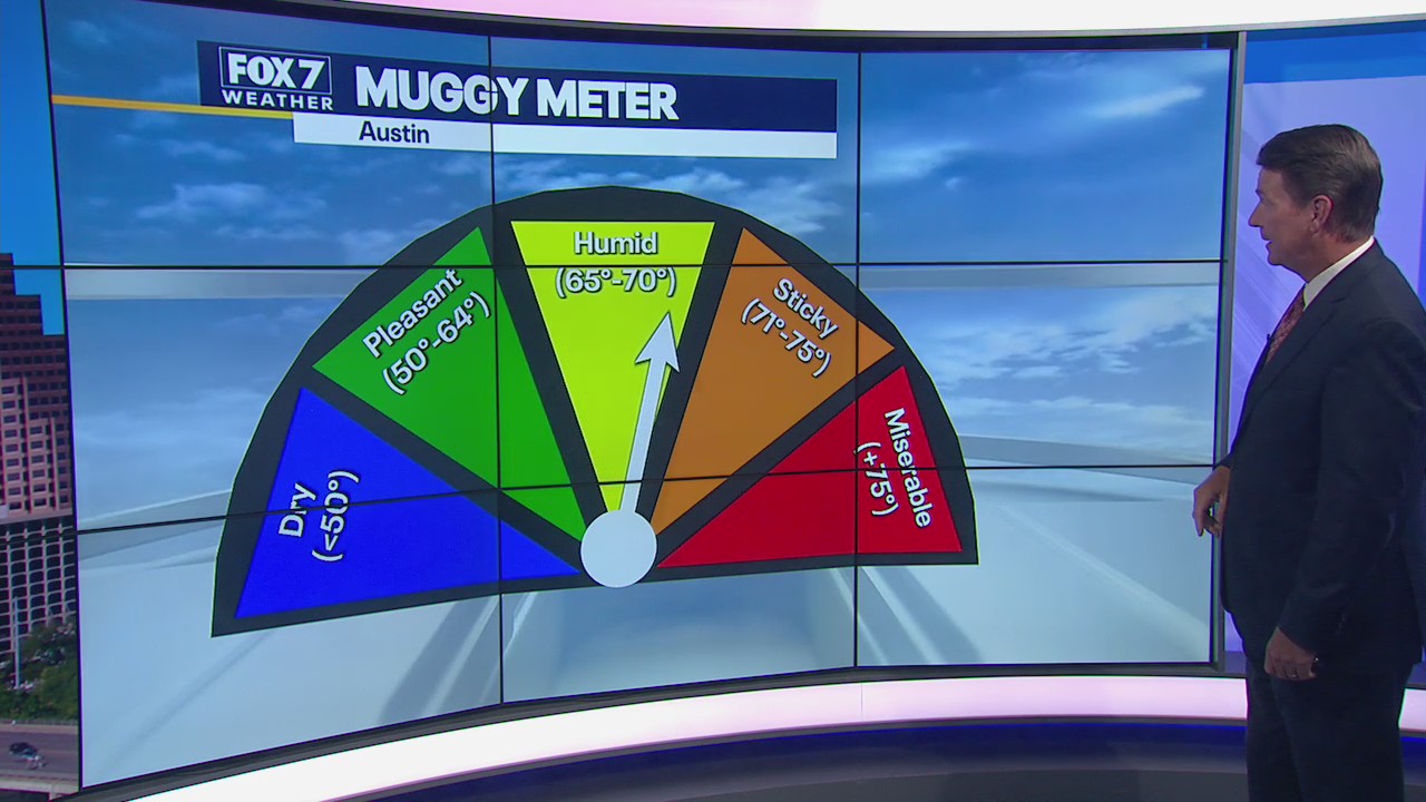 Humid, breezy day with marginal risk for severe storms in the area