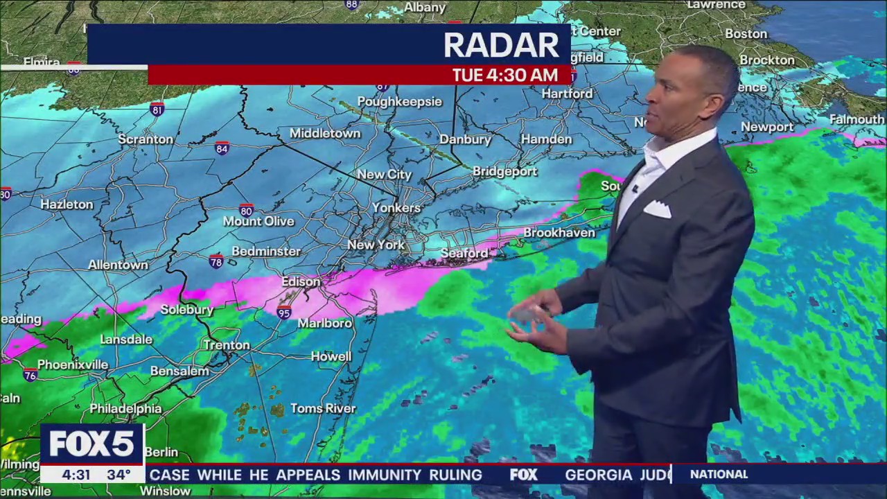 Snow storm begins in NYC