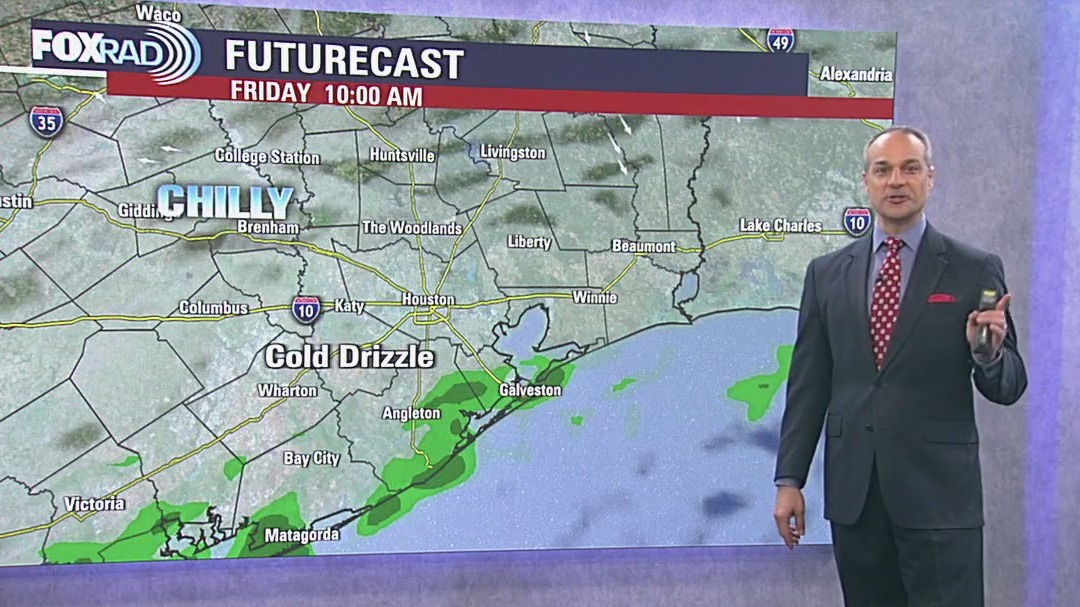 Houston weather: Cold, light showers for Friday morning