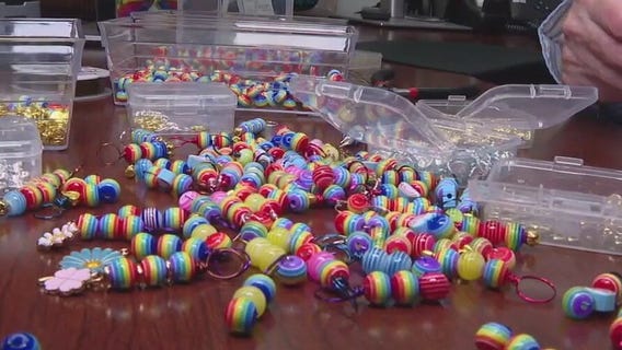 Clinic celebrates Pride with colorful rainbow beads for patients in Castro district