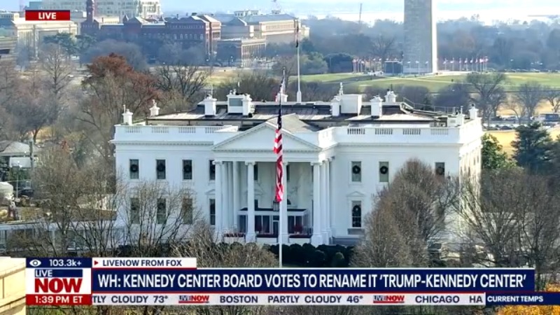 Board votes to rename Washington arts center to Trump-Kennedy Center