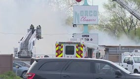 Crews battle three-alarm fire in Dolton