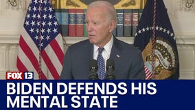 President Biden defends his conduct and mental state