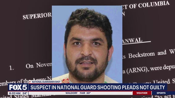 Man charged in National Guard shooting pleads not guilty