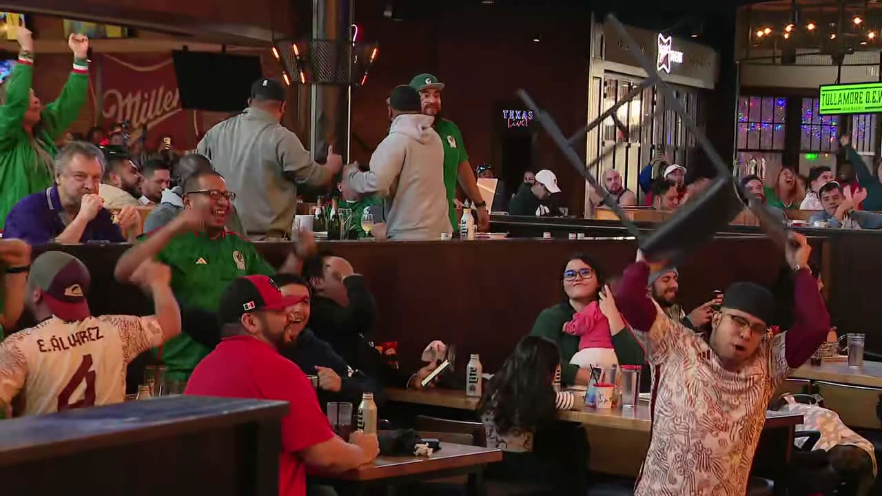 Mexico fans go crazy as team goes up 2-0