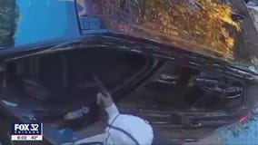 Carjacker pulls gun on man with child