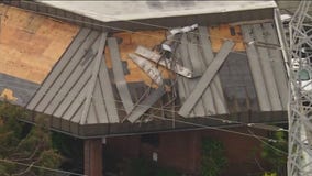 Carson buildings damaged by storm