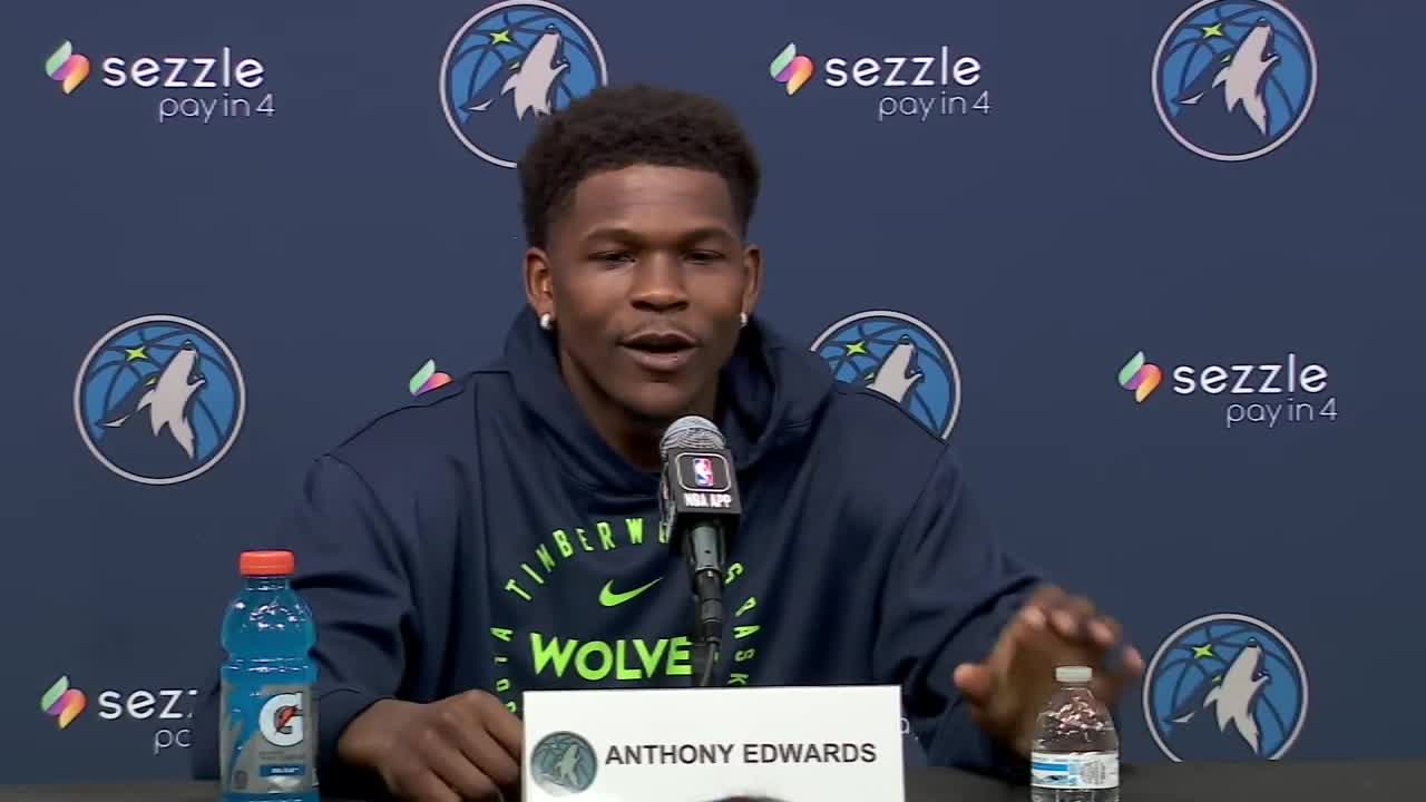 Anthony Edwards at Timberwolves media day: 'We've got to win' [FULL]