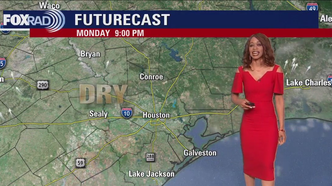 Monday evening Houston-area weather forecast