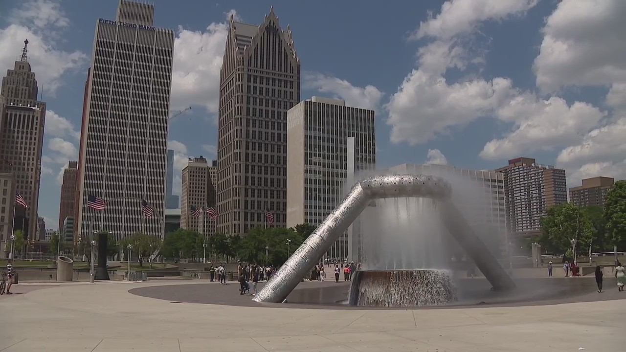 Dodge Fountain in Hart Plaza reopens after $6.7 million renovation