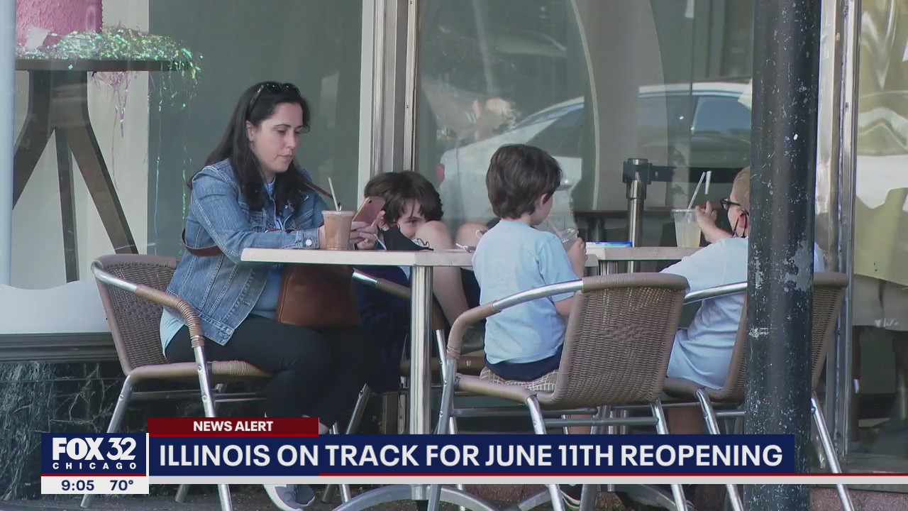 Illinois on track for full reopening on June 11