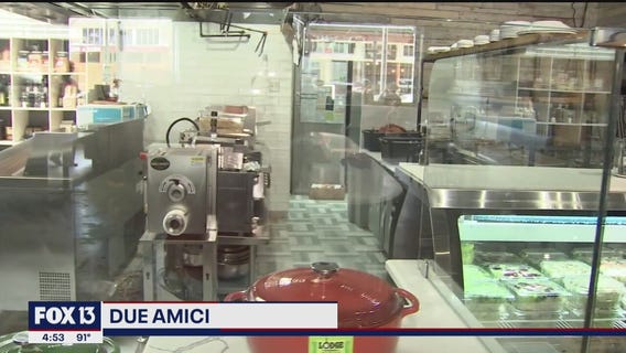 Pizza, sauces, and more at Due Amici