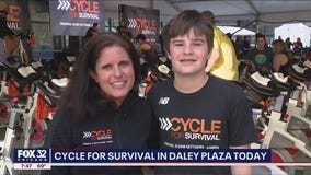 Daley Plaza hosts Cycle for Survival Saturday