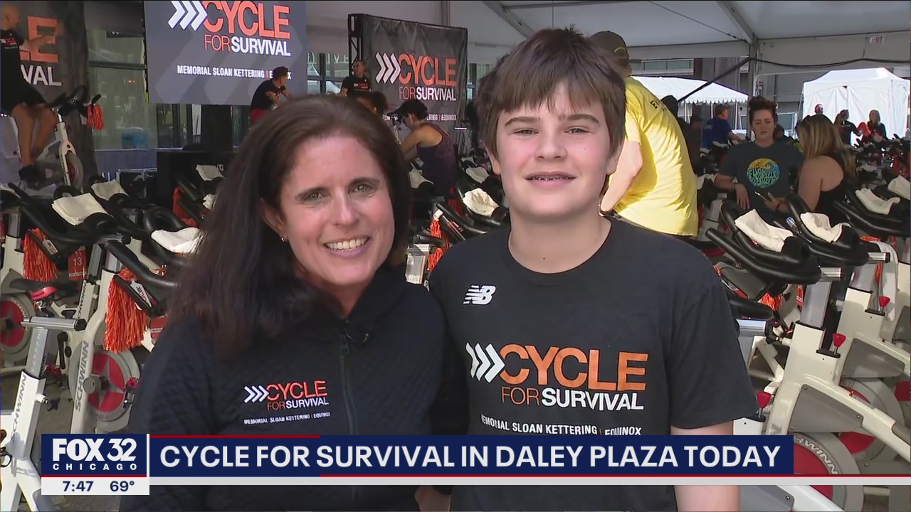 Daley Plaza hosts Cycle for Survival Saturday