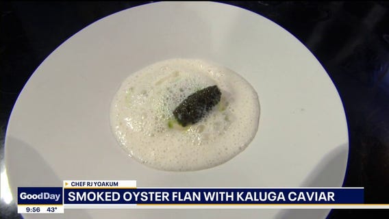 Smoked oyster flan recipe from Sushi Kozy