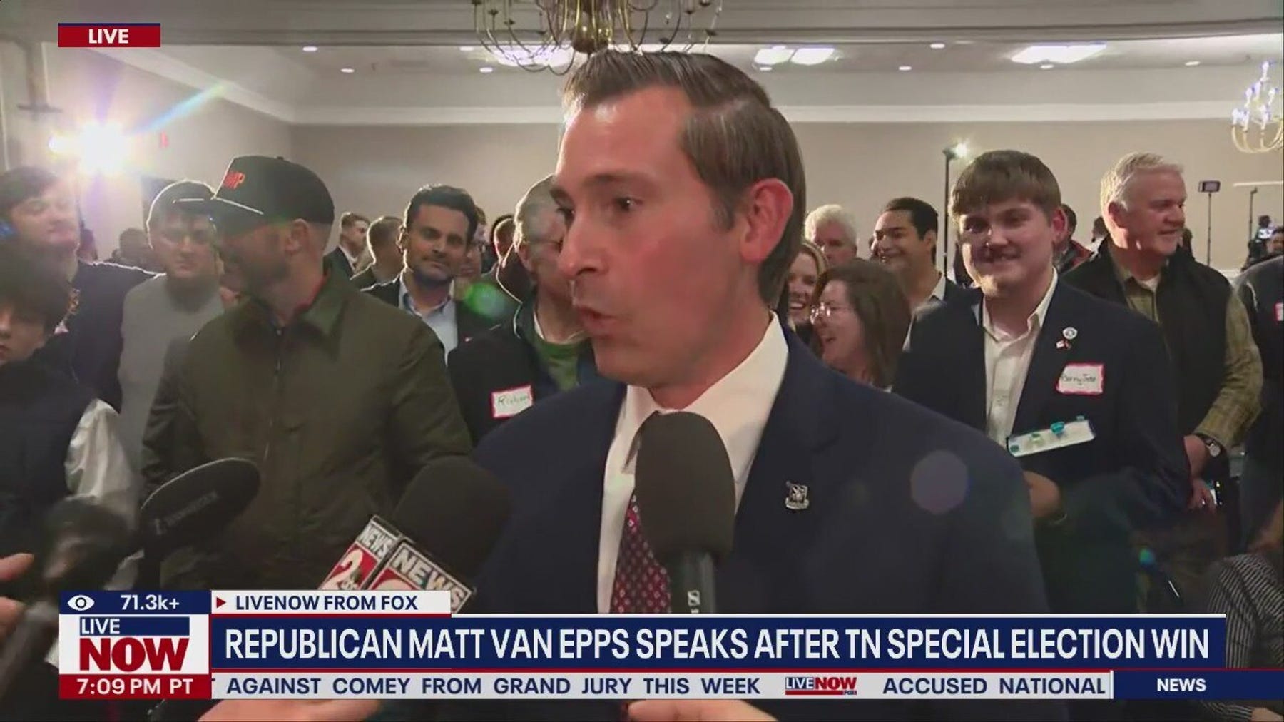 Van Epps (R-TN) speaks after special election win