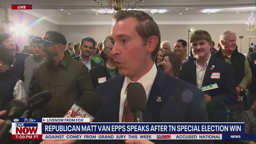 Van Epps (R-TN) speaks after special election win