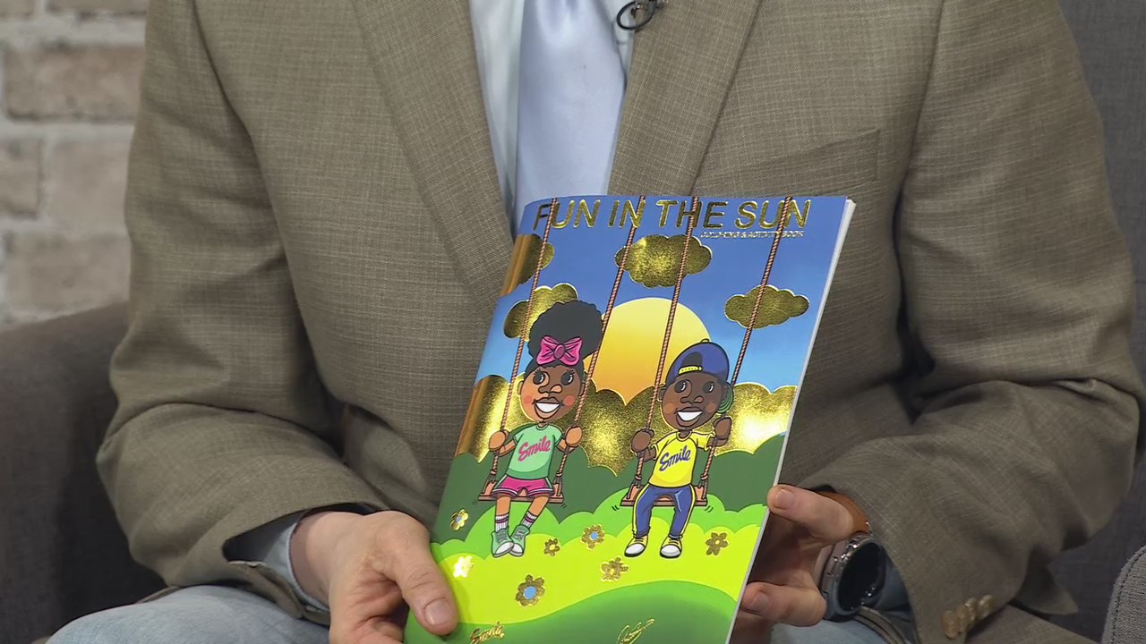 Local muralist and artist Phil Simpson (?Smile?) has a new coloring book, ?Fun in the Sun.?