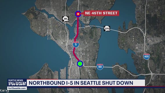 Revive I-5 project shuts down NB lanes in Seattle