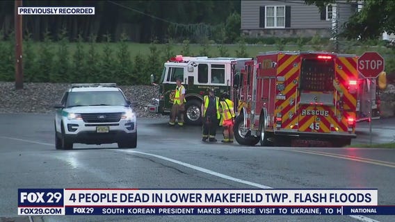 4 dead, 4 missing in Bucks County flash flood: officials