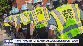 Trump aims for Chicago takeover, Democrats push back