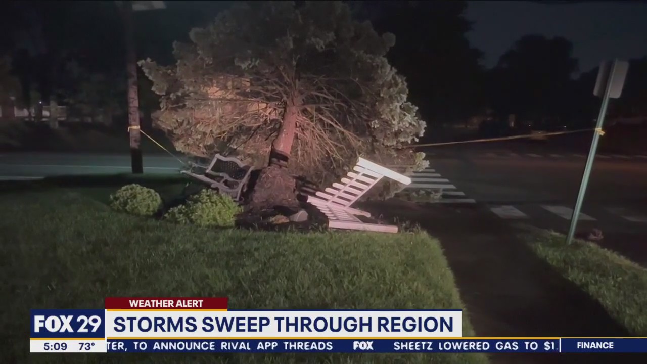 Cleanup begins in South Jersey after storms sweep through region