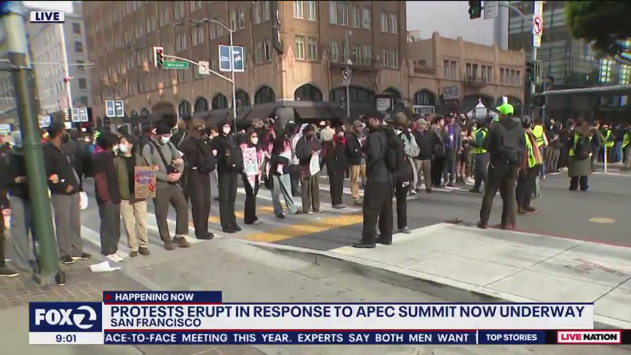 APEC protesters disrupt downtown SF